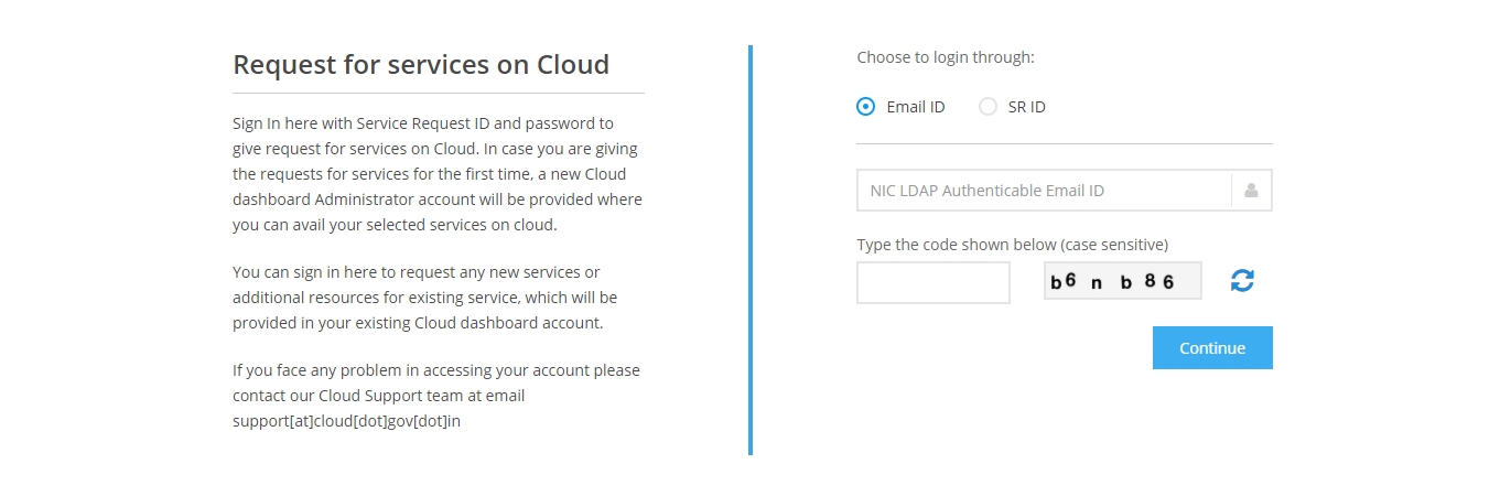 NIC National Cloud Services, Services Available on Cloud